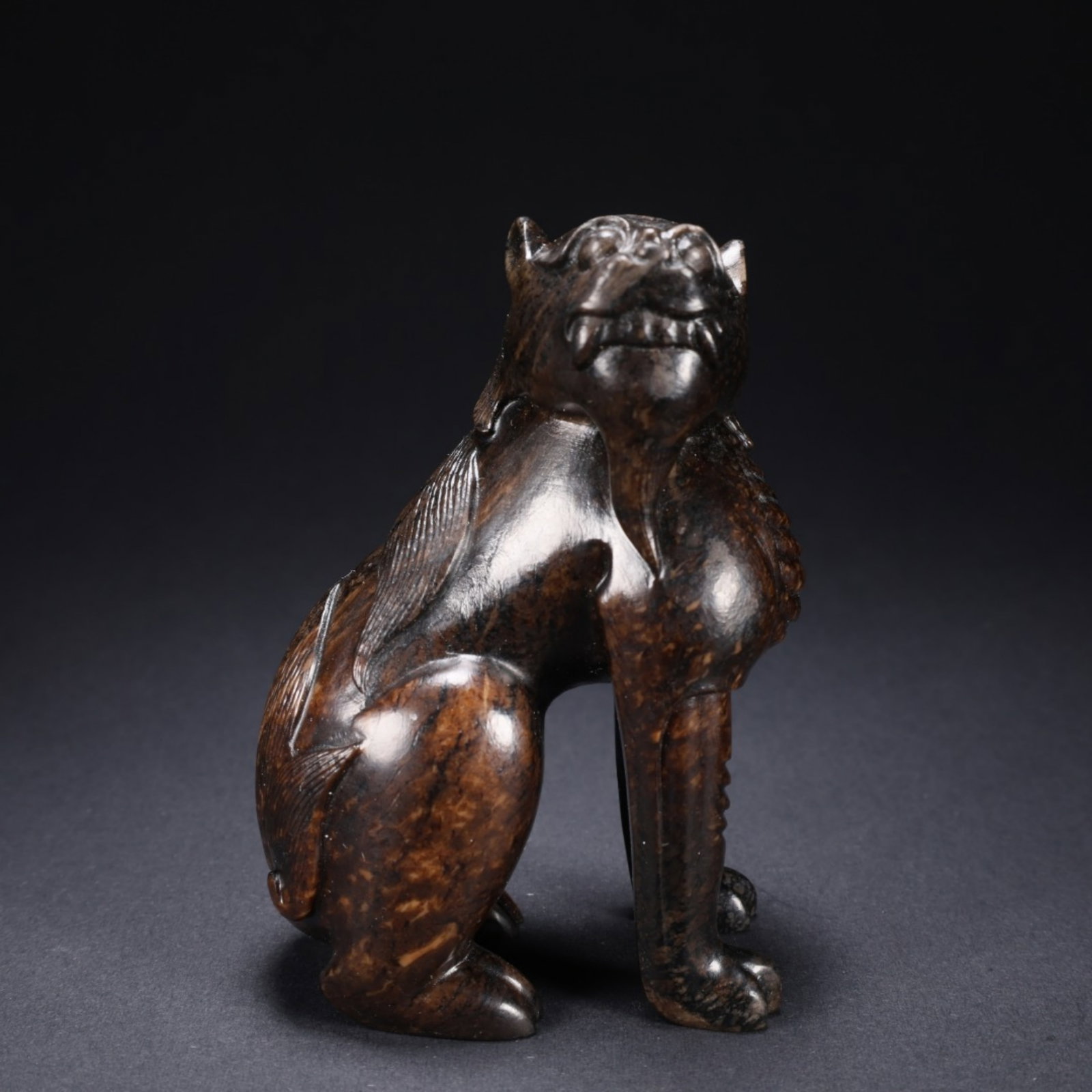 A Chinese Carved Jade Foo-Dog Statuette (1 of 9)