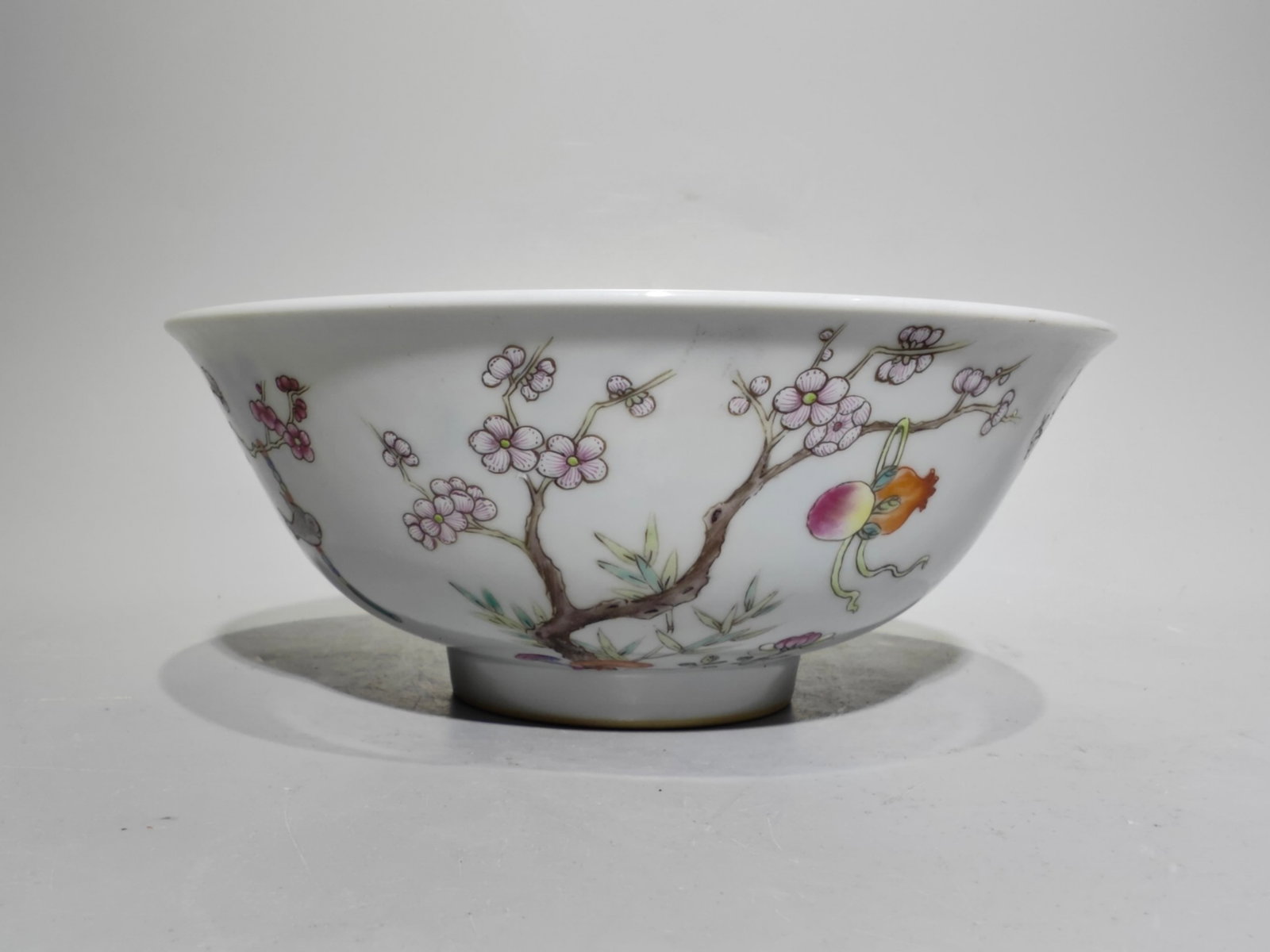 A Chinese Famille-Rose Porcelain Bowl: A Chinese Famille-Rose Porcelain Bowl. Ht. 6.3cm, Diam. 15.6cm