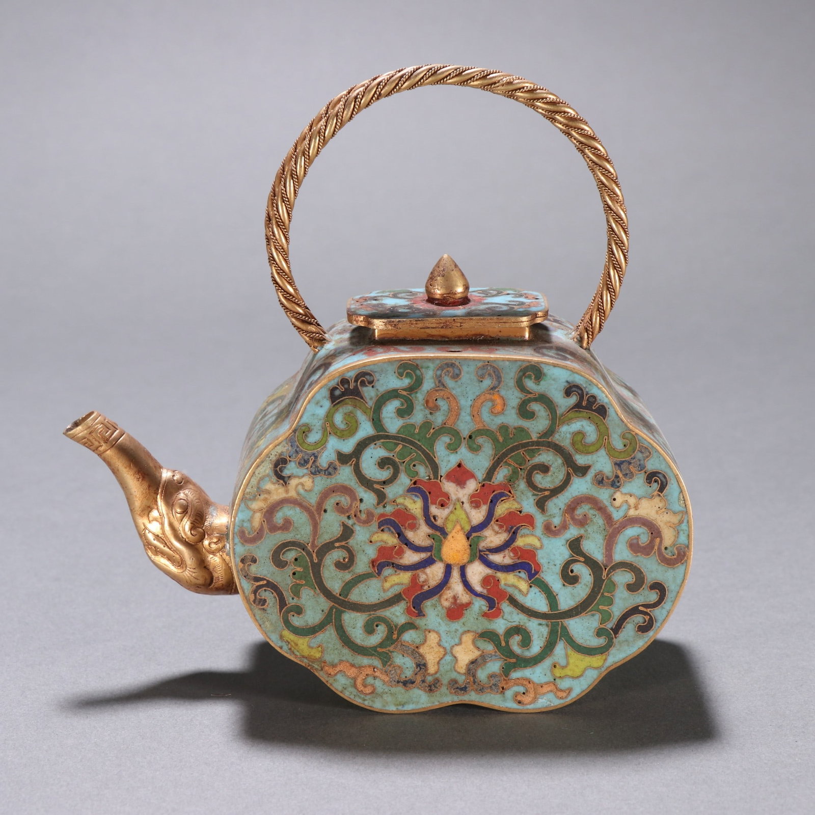 A Chinese Cloisonné Tea Pot (1 of 9)