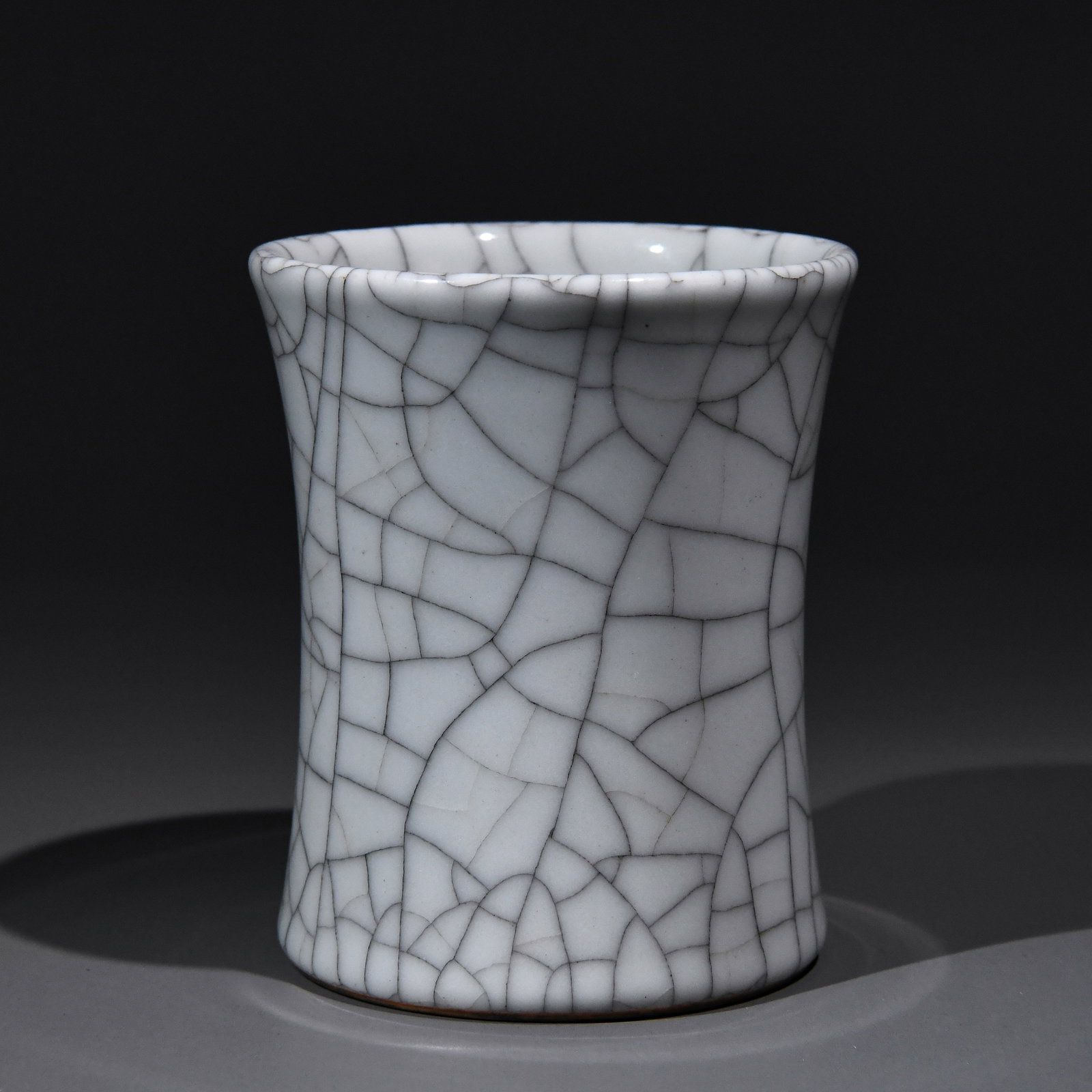 A Chinese Ge-Type Glazed Porcelain Brush Pot (1 of 5)
