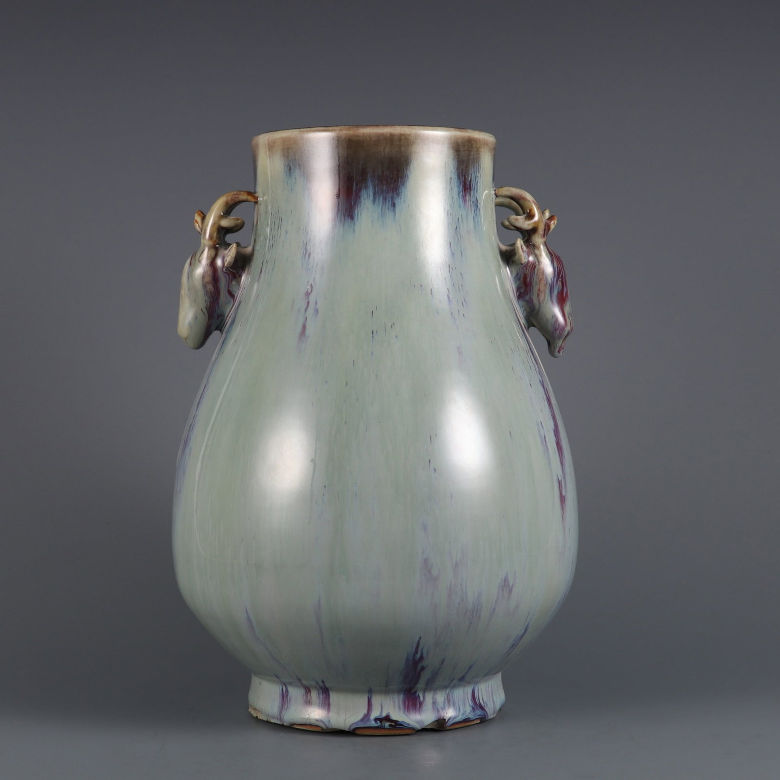 A Chinese Flambé Glazed Porcelain Vase (1 of 9)