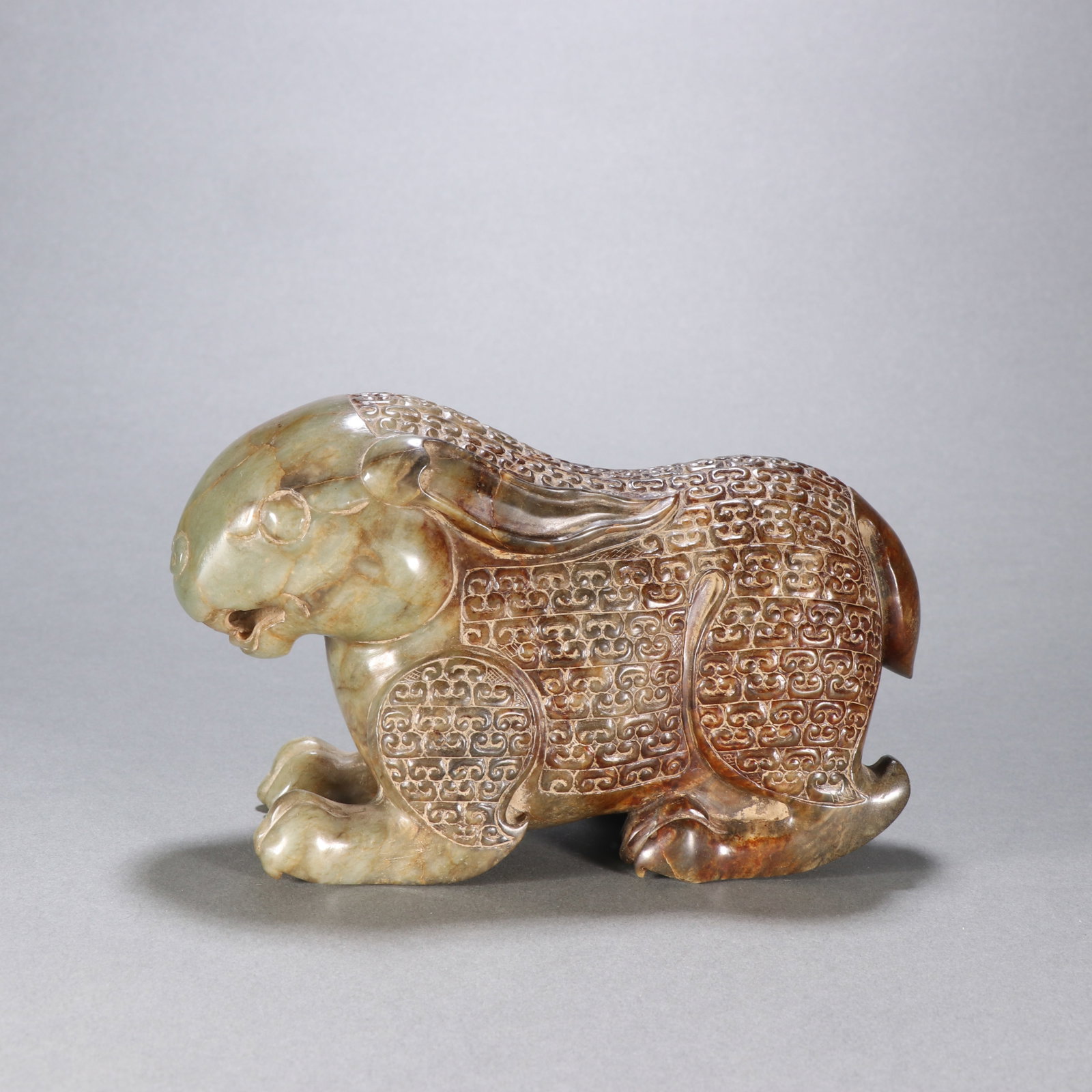 A Chinese Carved Jade Foo-Dog Statuette (1 of 9)