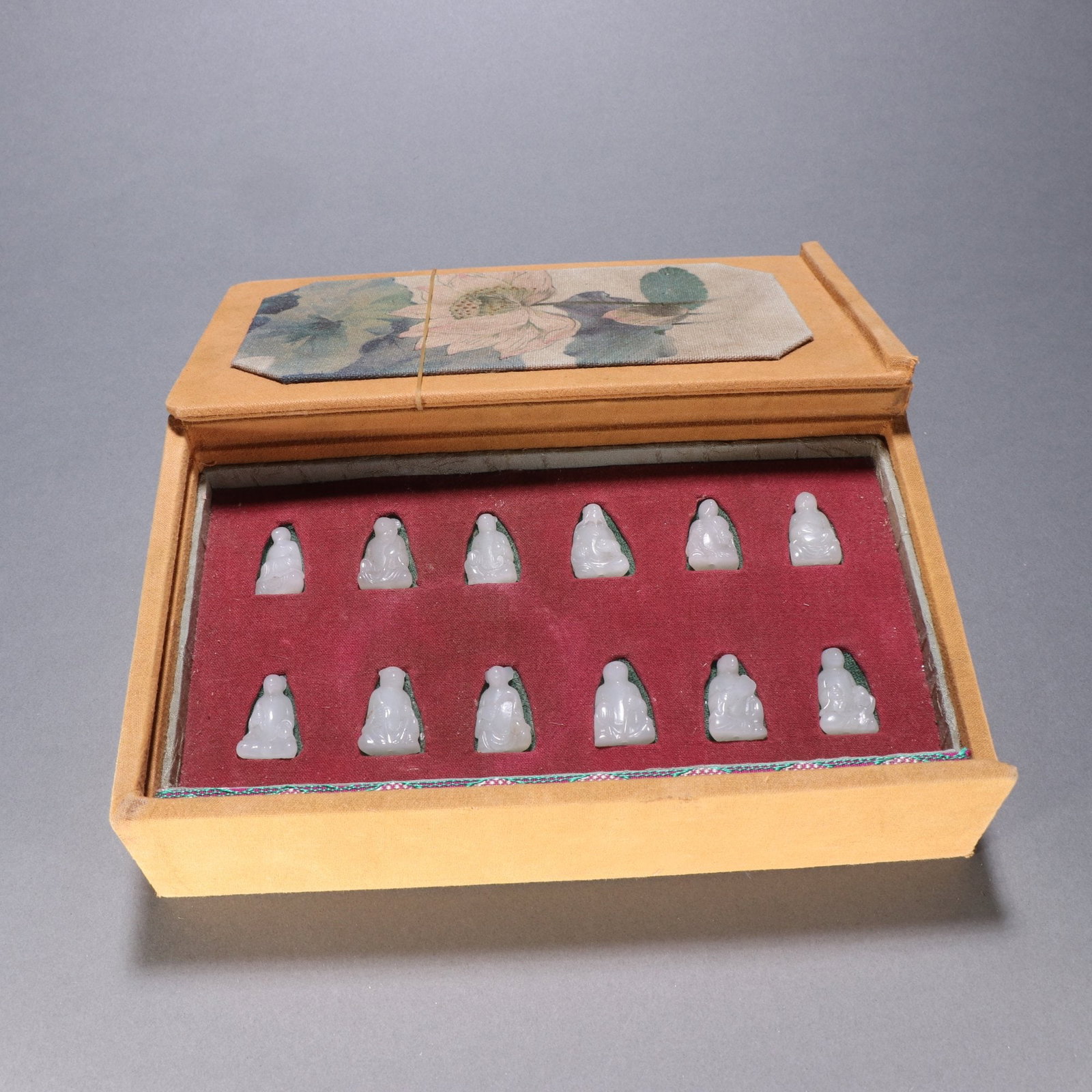 A Set of Chinese Carved Jade Zodiac Statuettes (1 of 9)