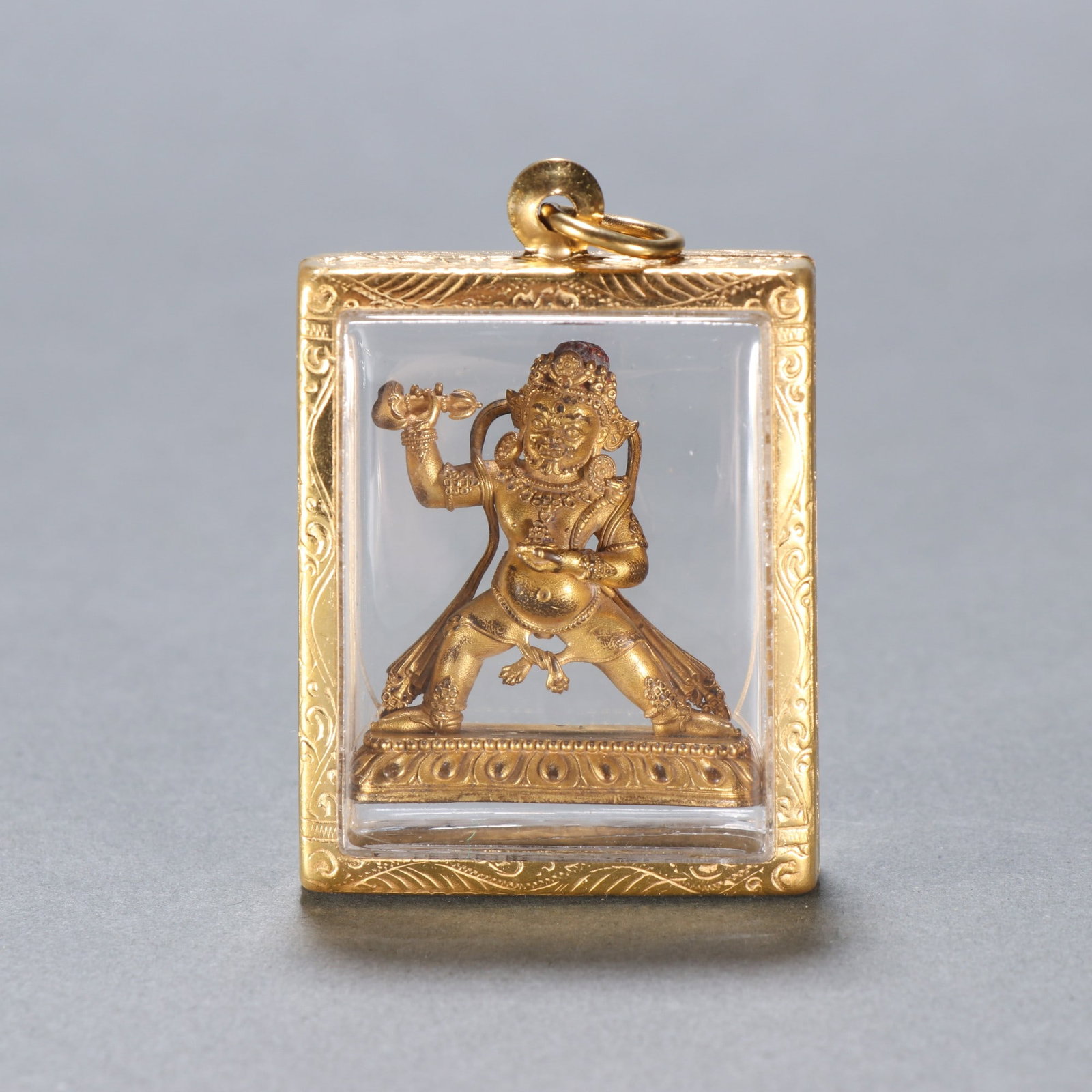 A Chinese Gilt Bronze Figure of Buddha Pendant (1 of 9)