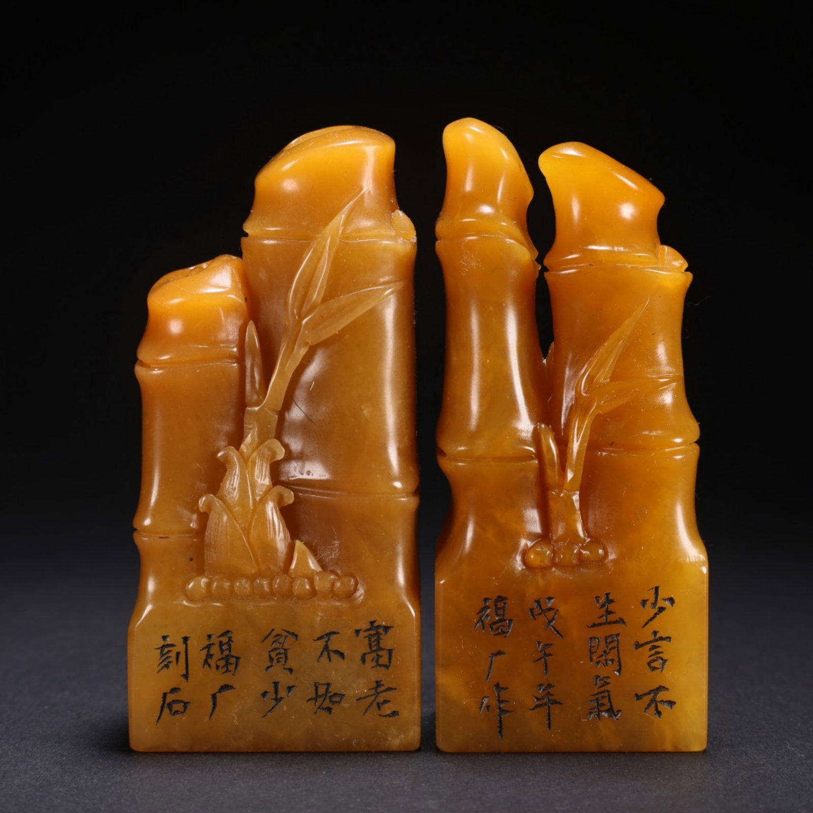A Pair of Chinese Carved Stone Seals (1 of 9)