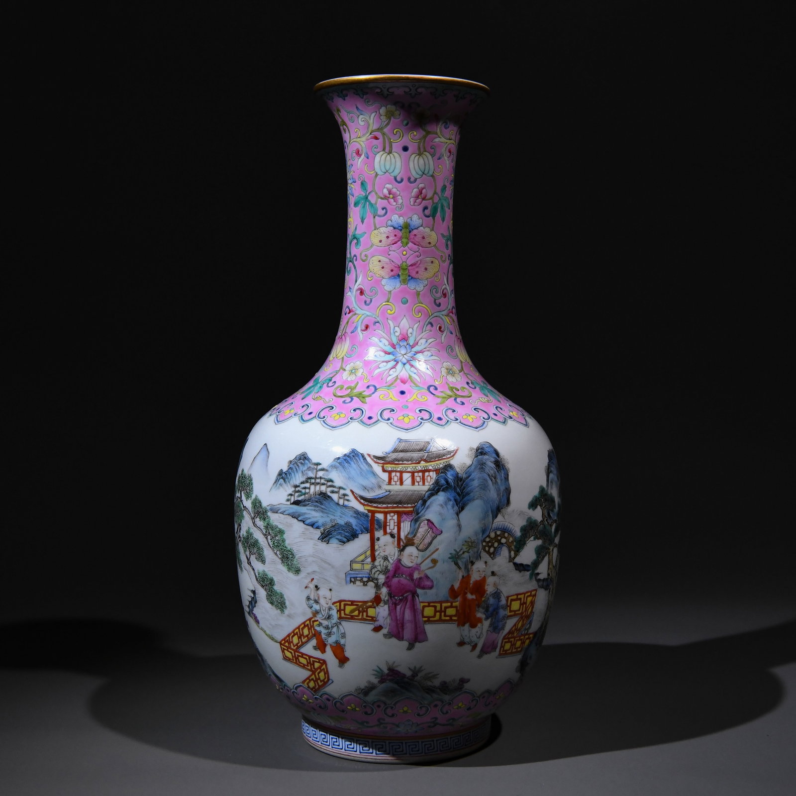 A Chinese Famille-Rose Porcelain Vase (1 of 8)
