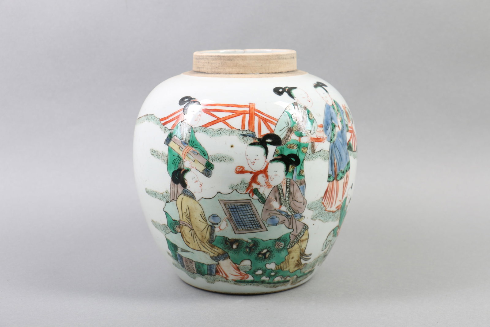 A Chinese Famille-Rose Porcelain Jar of Figures Story (1 of 14)
