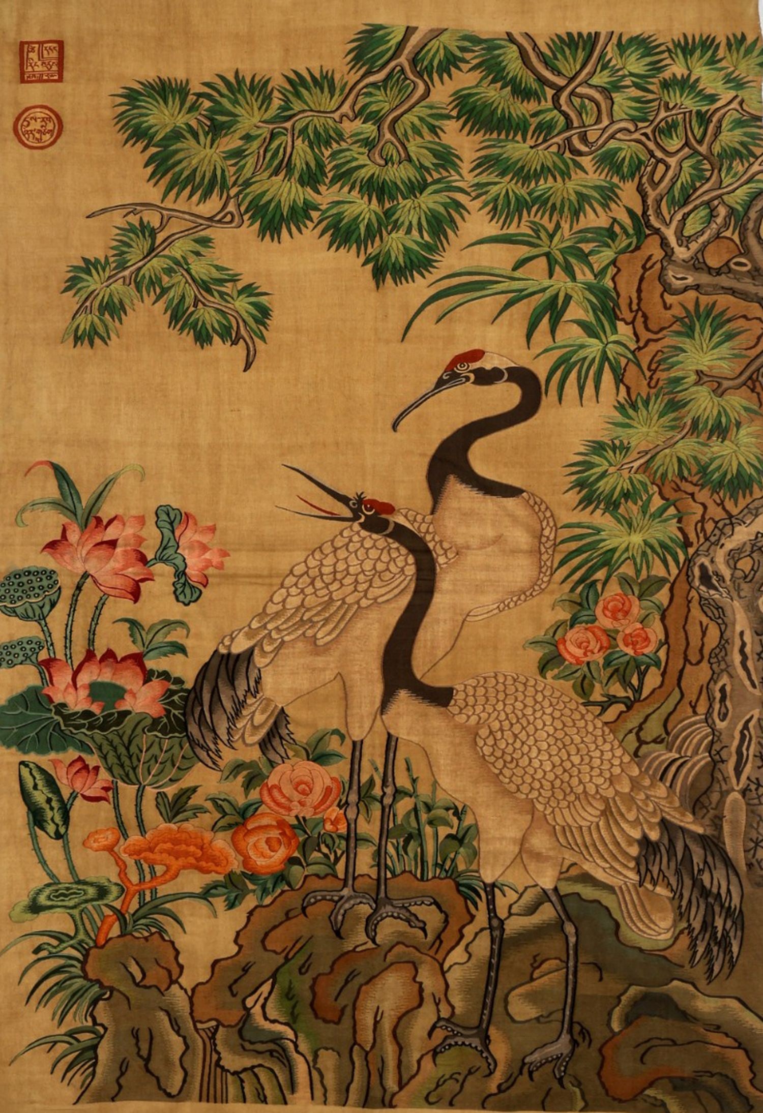A Chinese Embroidery Wall Screen (1 of 19)