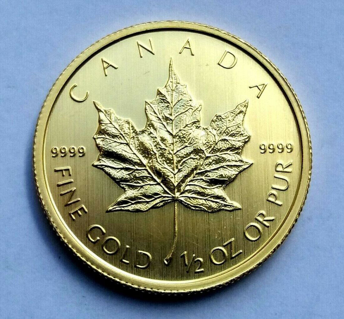 Maple Leaf $20 1/2 Oz  Gold Coin (1 of 2)