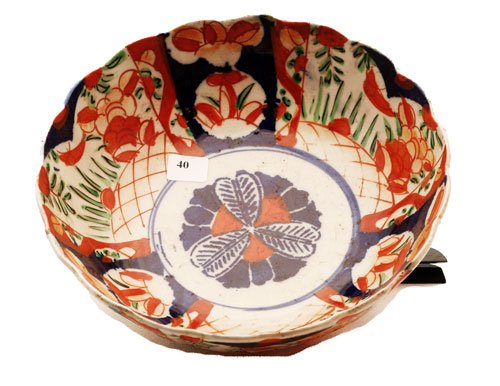 Oriental bowl, measures 9 1/2"