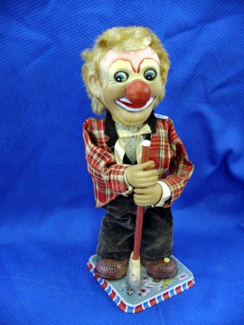 Japanese Battery Operated Tin Clown