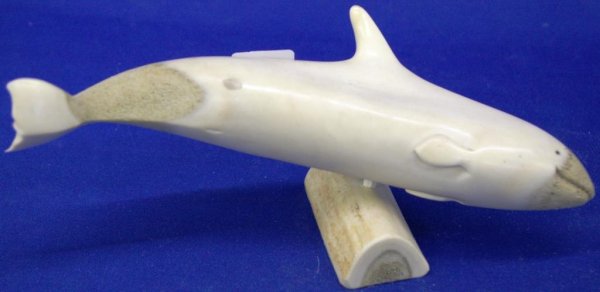 Whale Carved From Bone