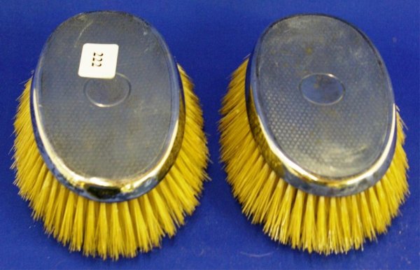 Pair Of Hallmarked Sterling Brushes
