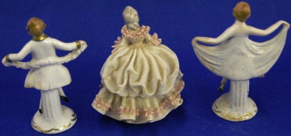 3 Dresden Figures