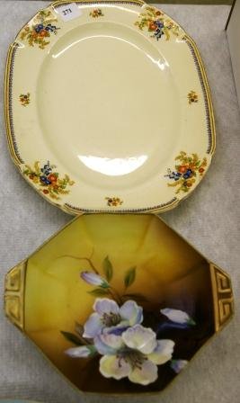 Hand Painted 2-handled Nippon Bowl - 2