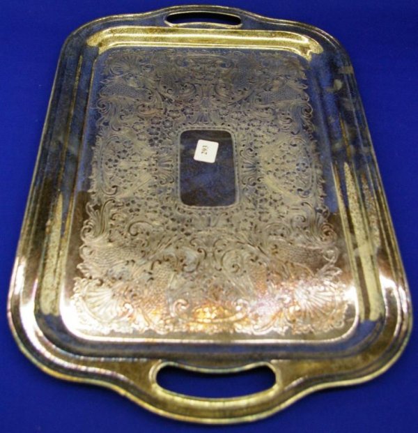 Silver Plated 2-handled Tray