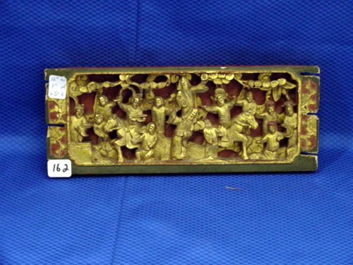 TIBETIAN CARVED WOODEN DRESSER FRONT