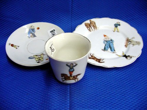 LATE VICTORIAN COLOURED TRANSFERWARE