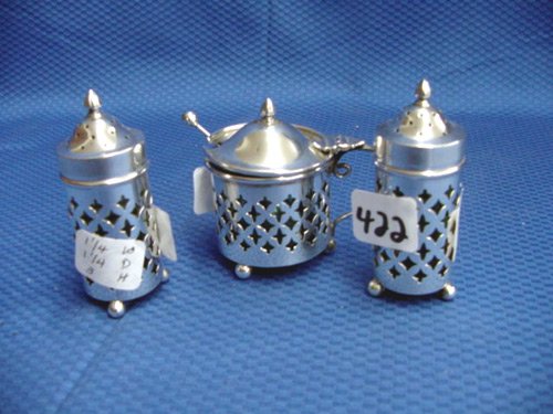 STERLING CONDIMENT SET