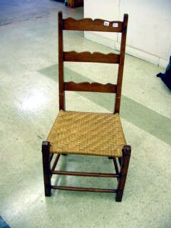 Quebec Ladder Back Chair with Rush Seat