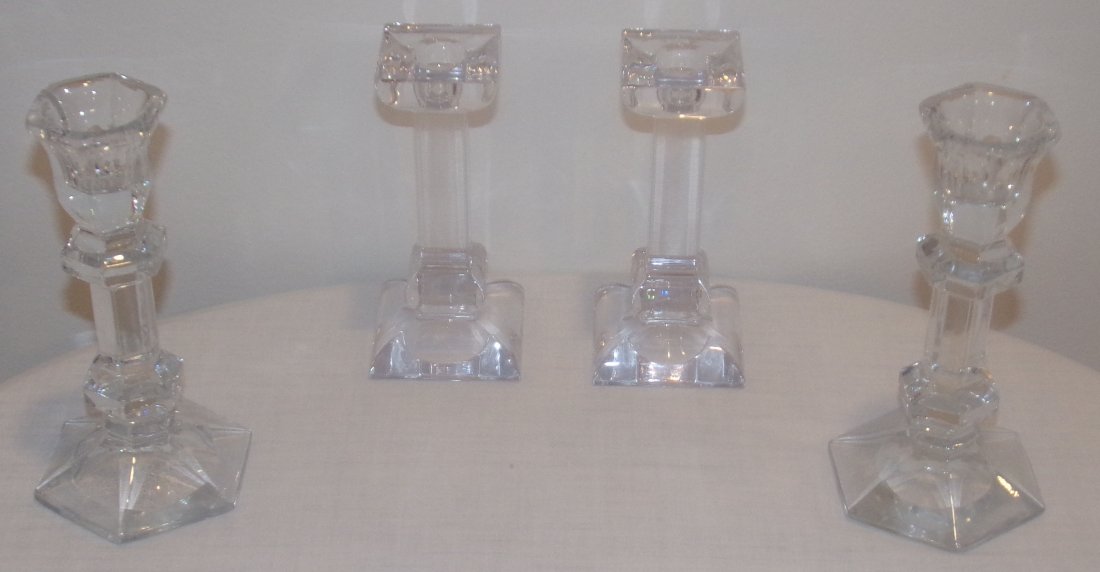 Glass Candlesticks (1 of 4)