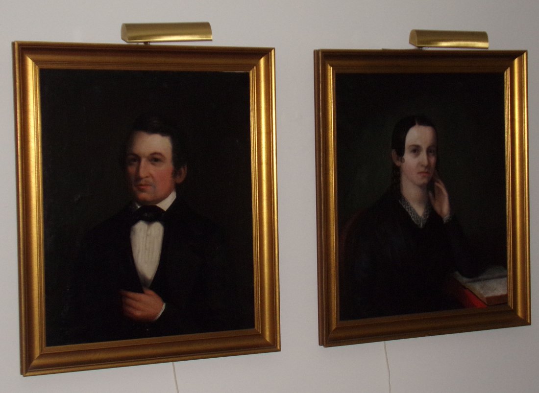 Pair/19th C O/C Portraits (1 of 9)