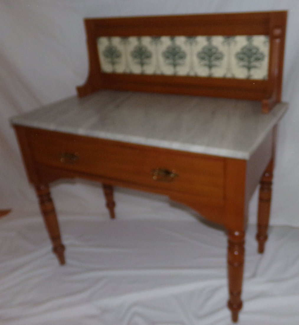Antique Marble Top Washstand (1 of 4)