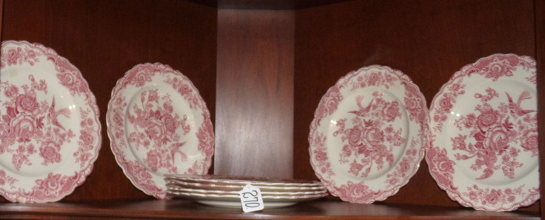 Crown Ducal R&W Dinner Plates (1 of 1)