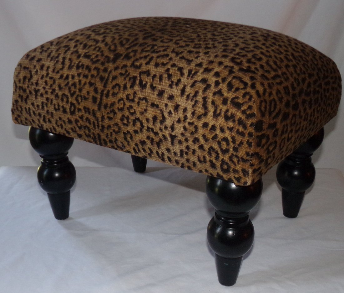 Modern Leopard Footstool (1 of 3)