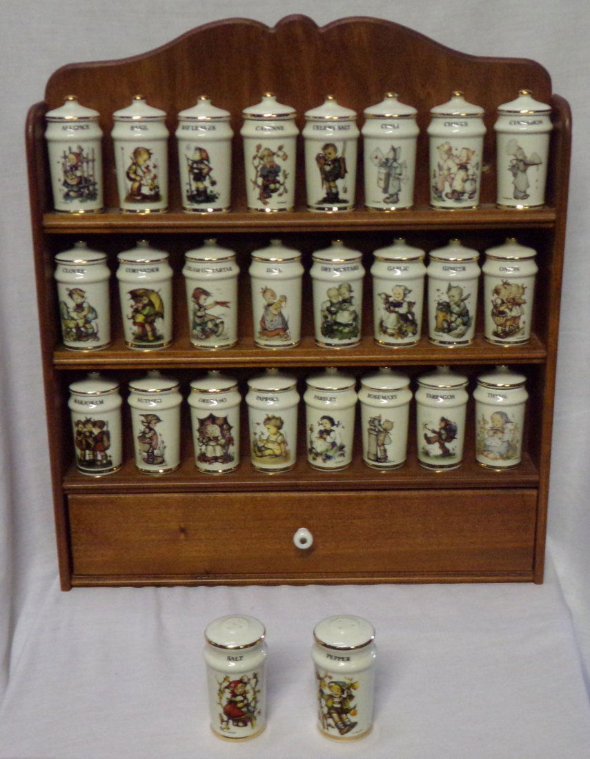 Spice Rack w/Hummel Jars (1 of 8)