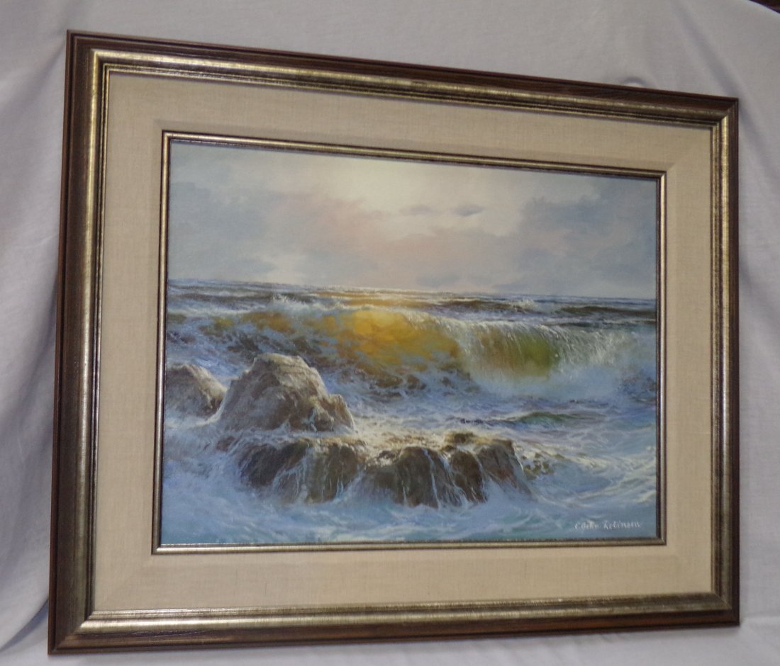 Oil on Canvas Seascape Painting (1 of 6)