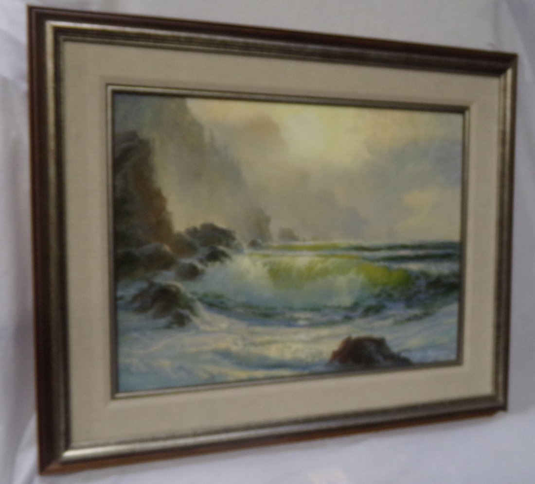 Oil on Canvas Seascape Painting (1 of 6)