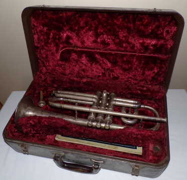 Vintage Nickel Plated TRUMPET