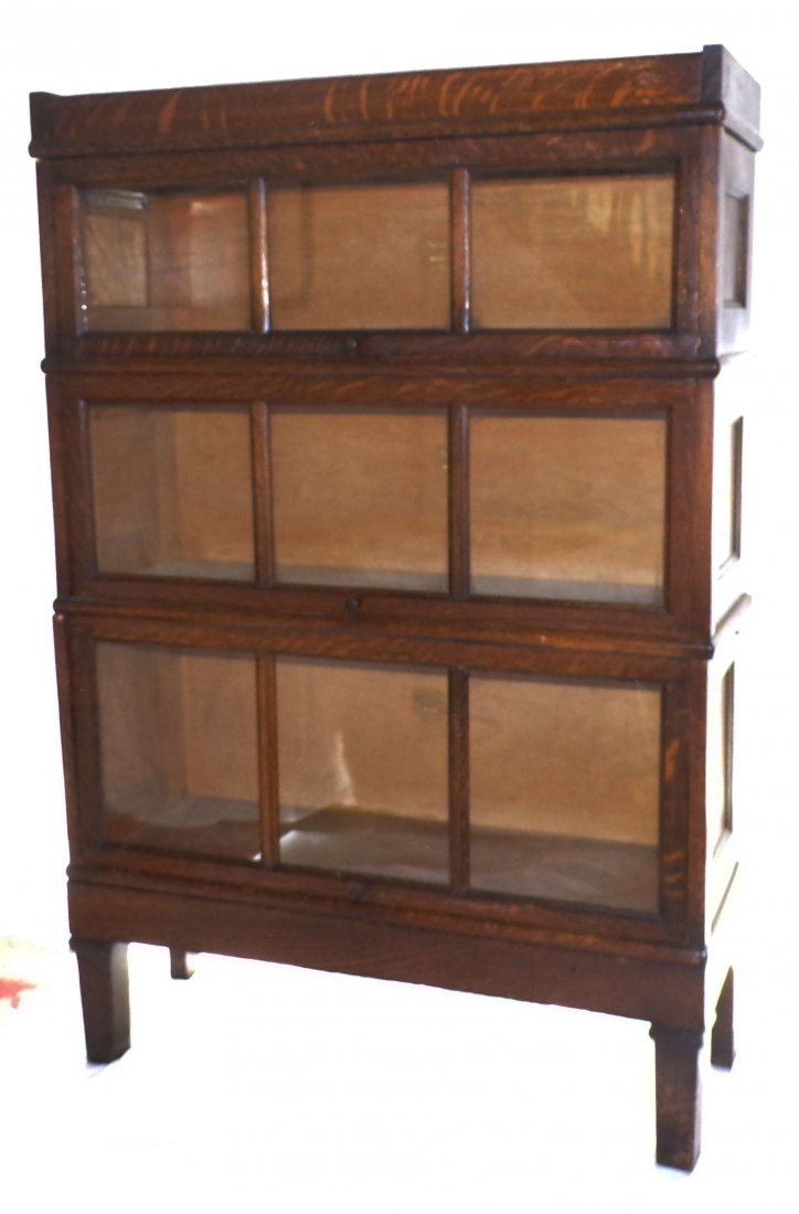 Early 20th C Oak Barrister's Bookcase (1 of 5)