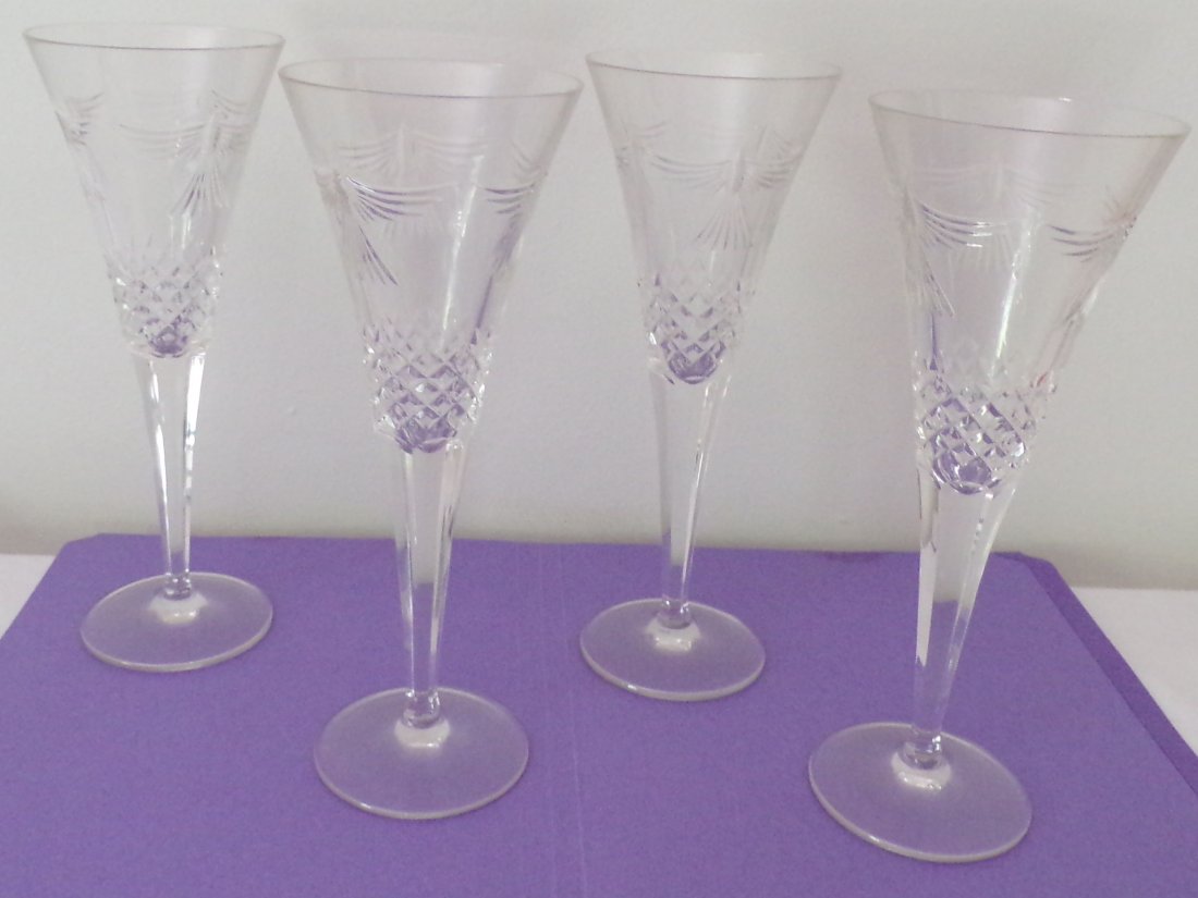 Set of 4 Crystal Goblets (1 of 5)