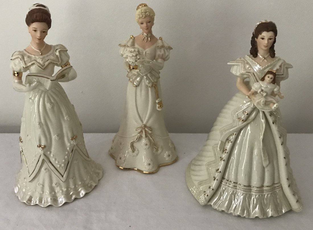 Grouping of 3 Lenox Lady Figurines (1 of 3)