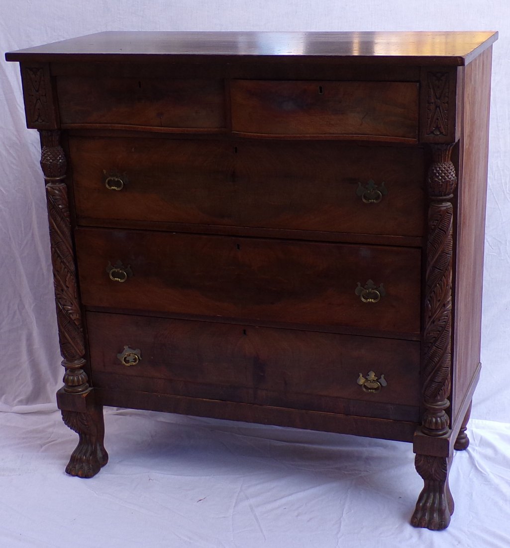 19th C Softwood Chest of Drawers (1 of 9)
