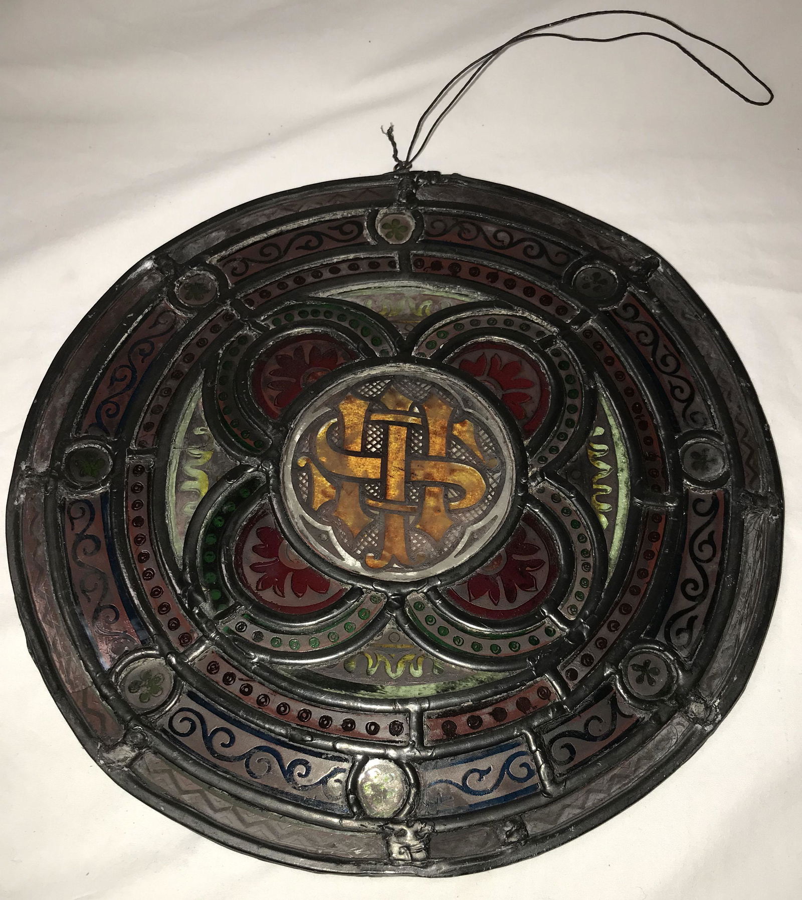 Handcrafted Leaded & Stained Glass Hanging (1 of 4)