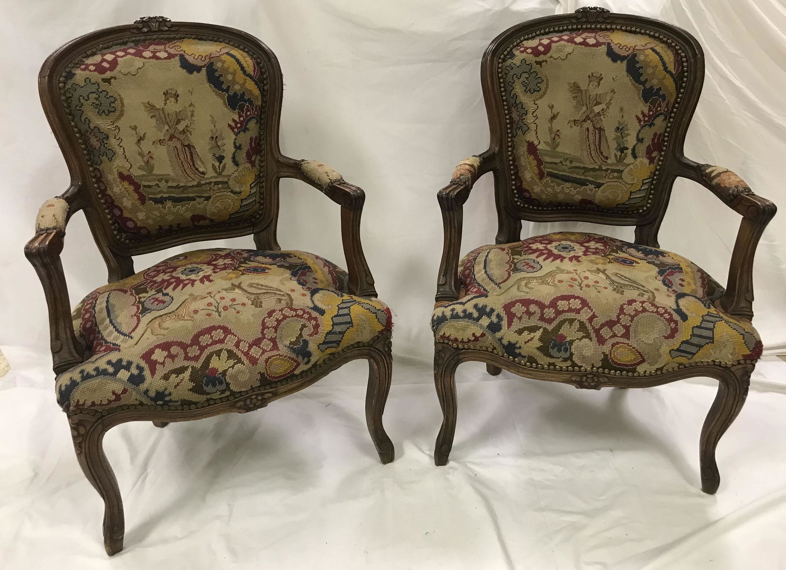 Pair of Stylized French Armchairs (1 of 6)