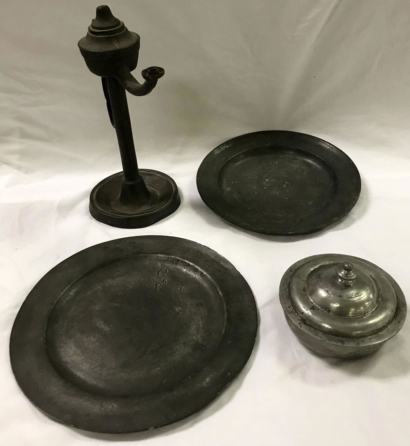 Grouping of Pewter (1 of 13)