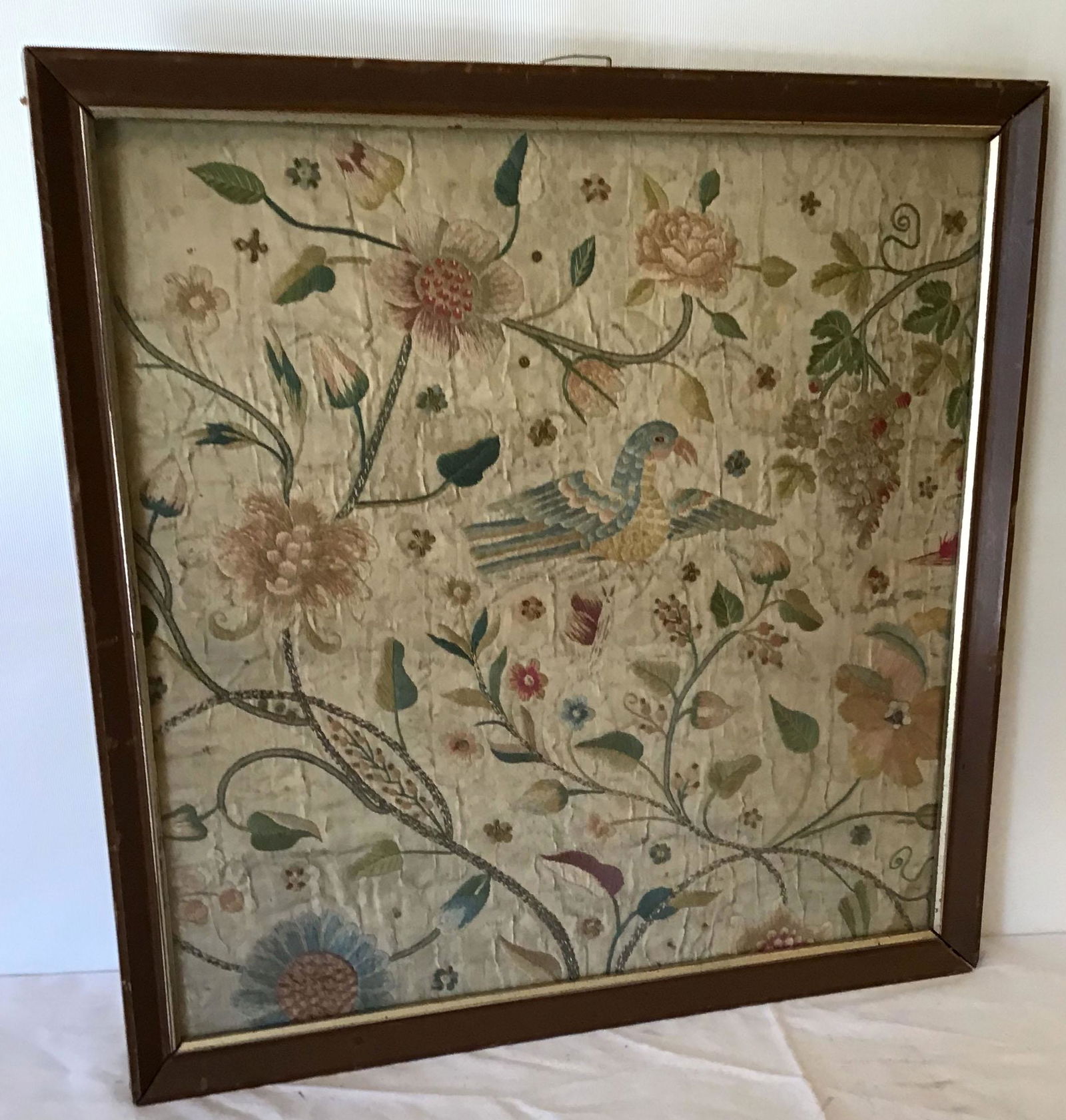 Framed Embroidery on Silk (1 of 7)
