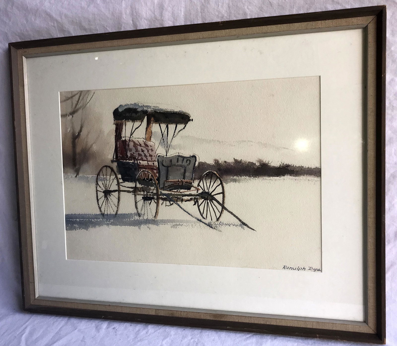 Winter Landscape Painting Sgd. Ranulph Bye (1 of 6)