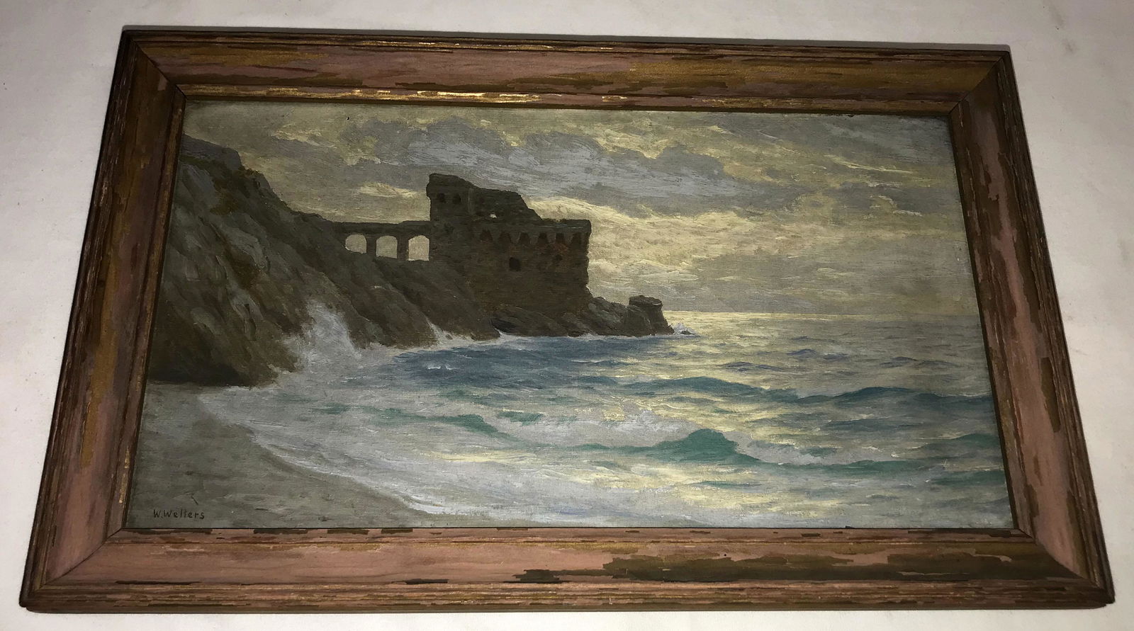 Oil on Canvas Seascape Sgd. W. Welters (1 of 6)