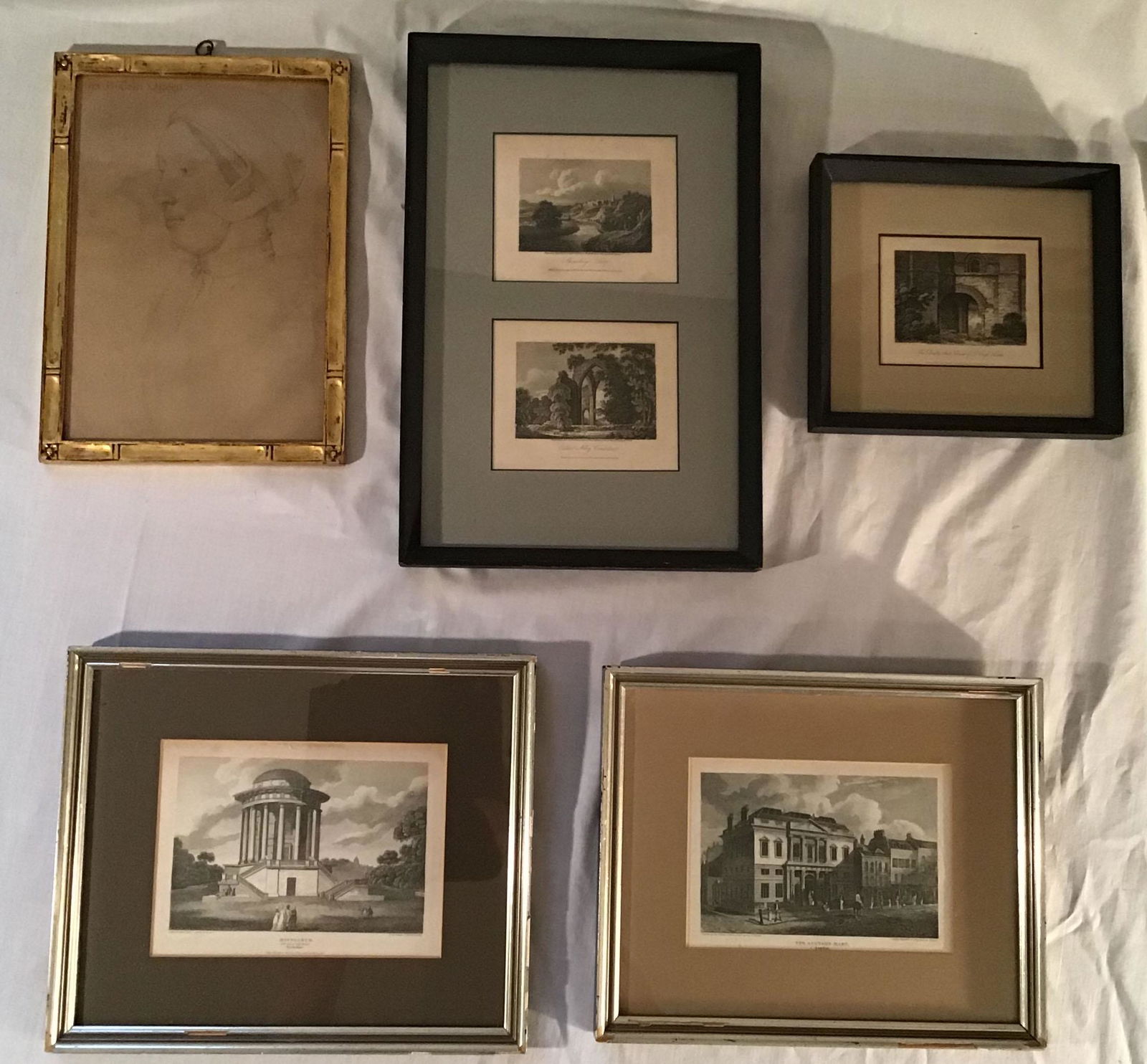 Grouping of 5 Framed Prints (1 of 5)