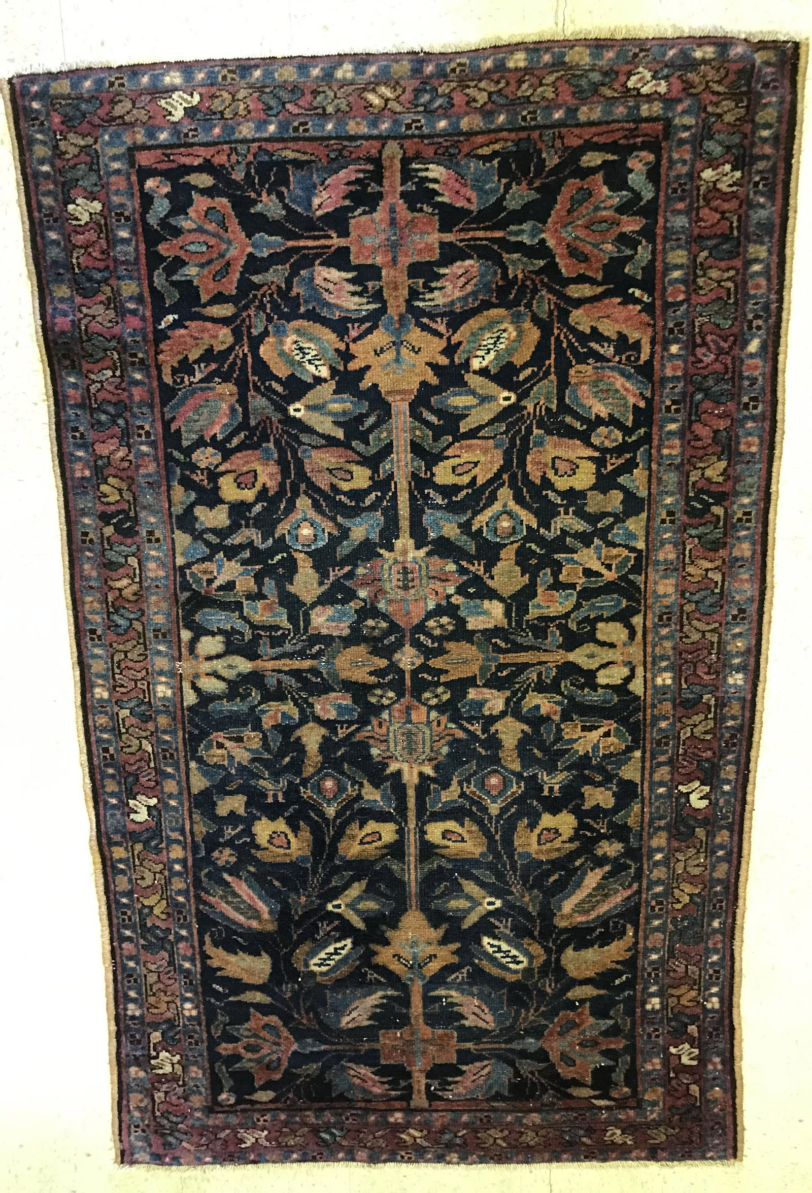 Hamadan Area Rug: Hamadam area rug, 40" x 5'10"