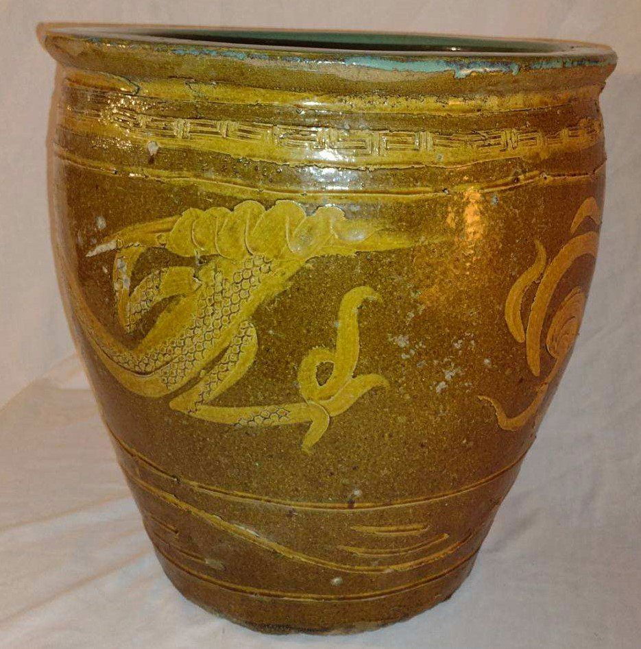 Asian Earthenware Plant Urn (1 of 16)