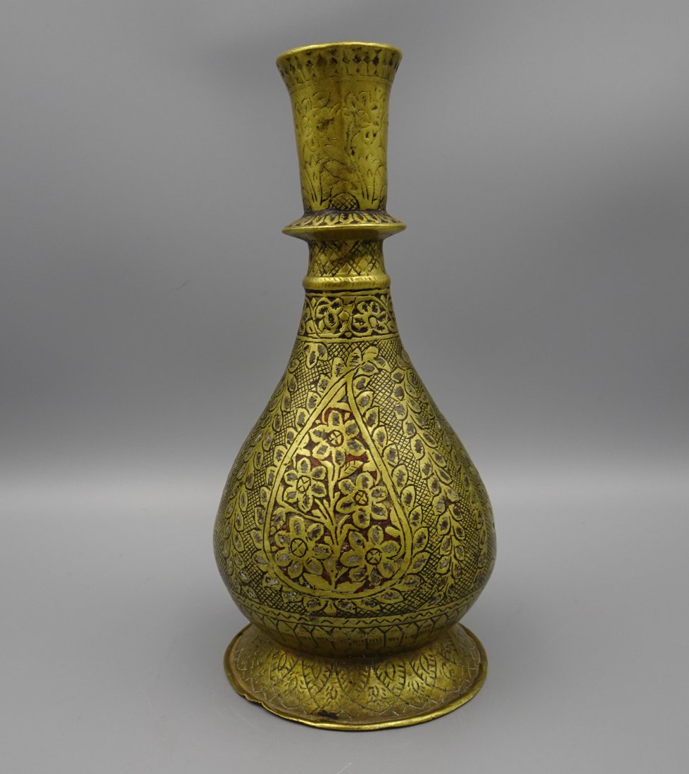 ANTIQUE 18th ENAMEL ISLAMIC INDIAN HOOKAH HUQQAH BASE (1 of 9)