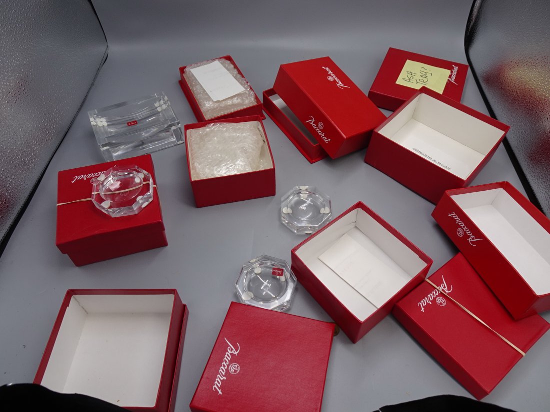 LOT OF BACCARAT SALT DISH ASHTRAY (1 of 4)