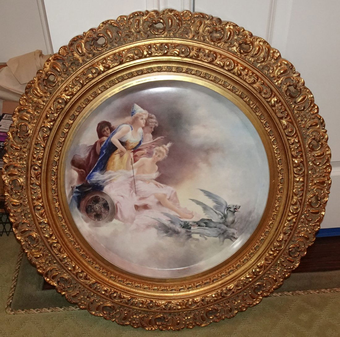 ANTIQUE 1905 VANCE PHILLIPS LIMOGES PAINTING PLAQUE (1 of 7)