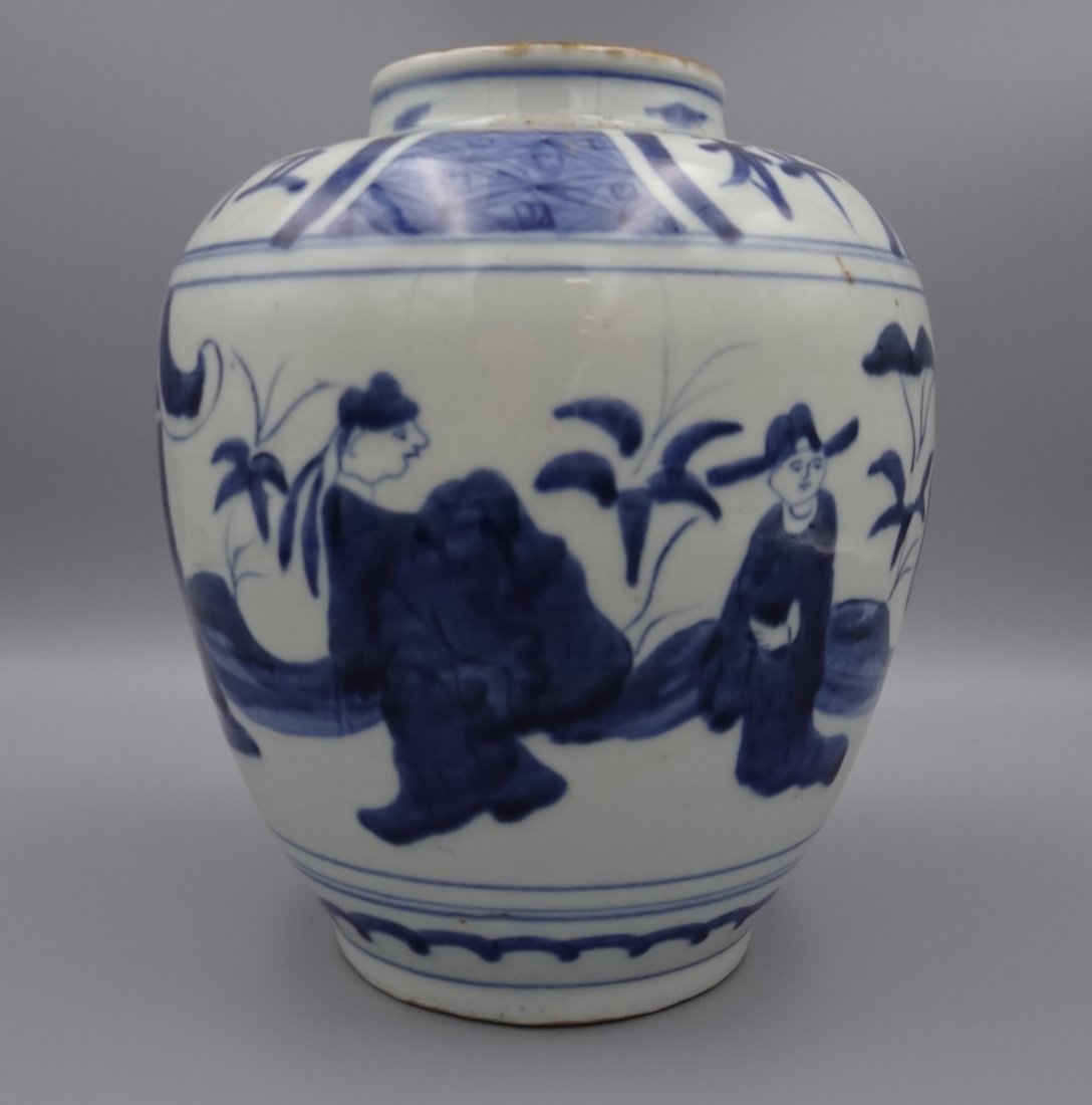 ANTIQUE EARLY CHINESE LATE MING DYNASTY JAR POT VESSEL (1 of 14)